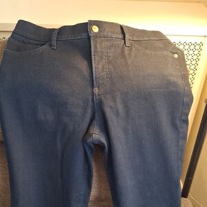 Express Dark Blue Straight Leg Jeans